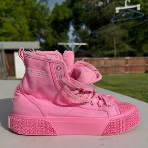 Marc Jacobs Bubblegum Pink Canvas High-Top Sneaker